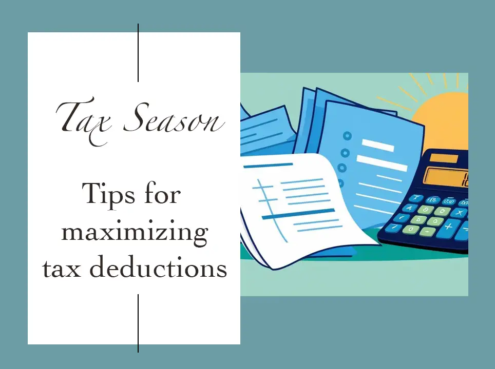 illustration of tax documents and calculator.