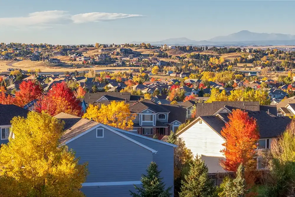 Photo of a neighborhood in Centennial, Colorado.